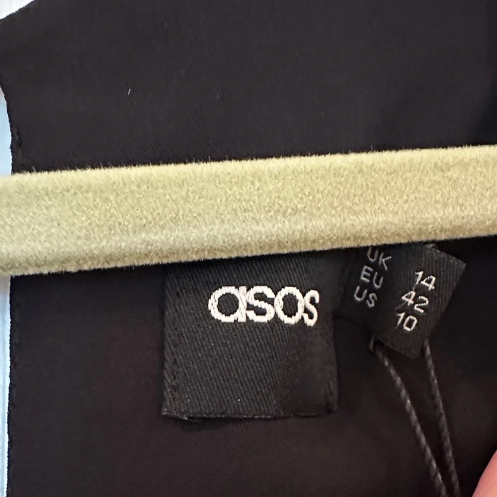 ASOS Elegant Black Ruffle Top - Picture 2 of 5